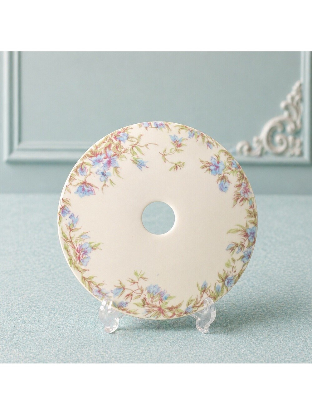 CH Field Haviland Limoges Antique 1900s Ranson 70A Liner For Butter Dish, 4”